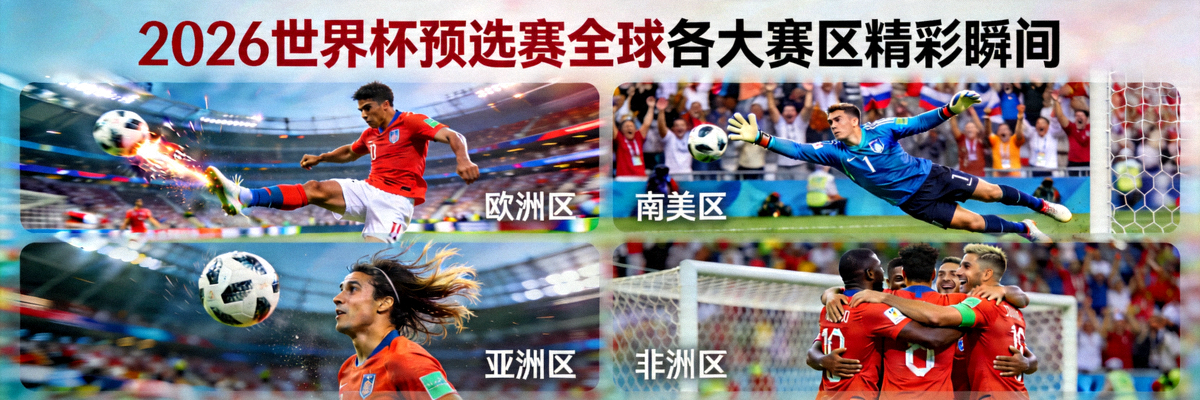 2026世界杯预选赛全球各大赛区比赛精彩瞬间合成图